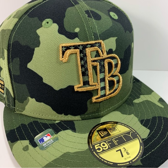 Tampa Bay Rays New Era Fitted Cap Veterans Day - Picture 2 of 5